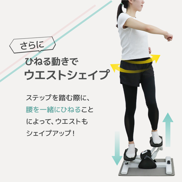 WM Fitness】 ステッパー ツイスト サイドステッパー エアロ