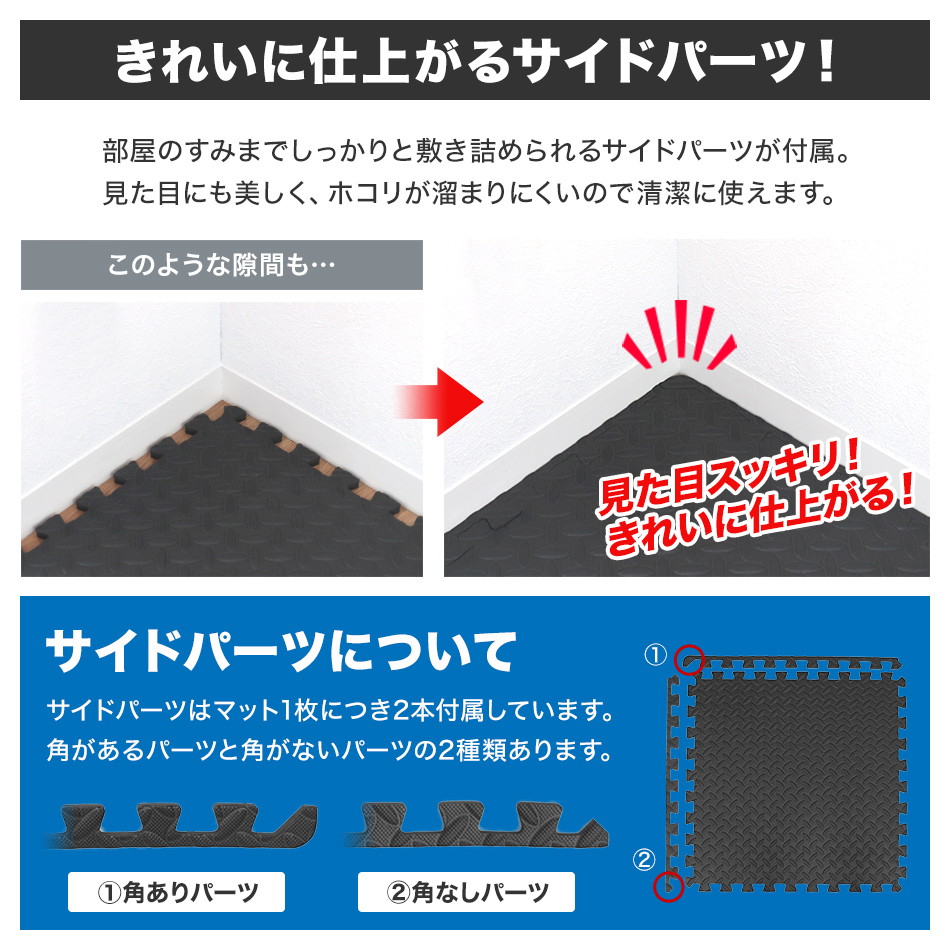 ジョイントマット ジム用 大判 60cm×60cm 4枚 1畳未満 (厚さ1.2 ジョイントマット ジム用 大判 60cm×60cm 4枚 1畳未満 (厚さ1.2