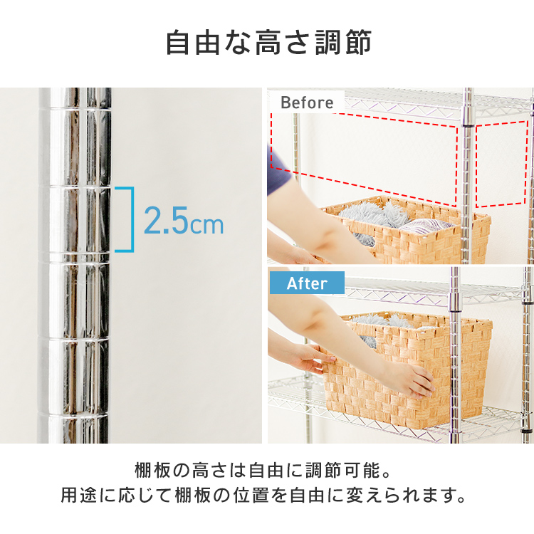 スチールラック 5段 W90×D45×H180cm 耐荷重375kg | 生活用品