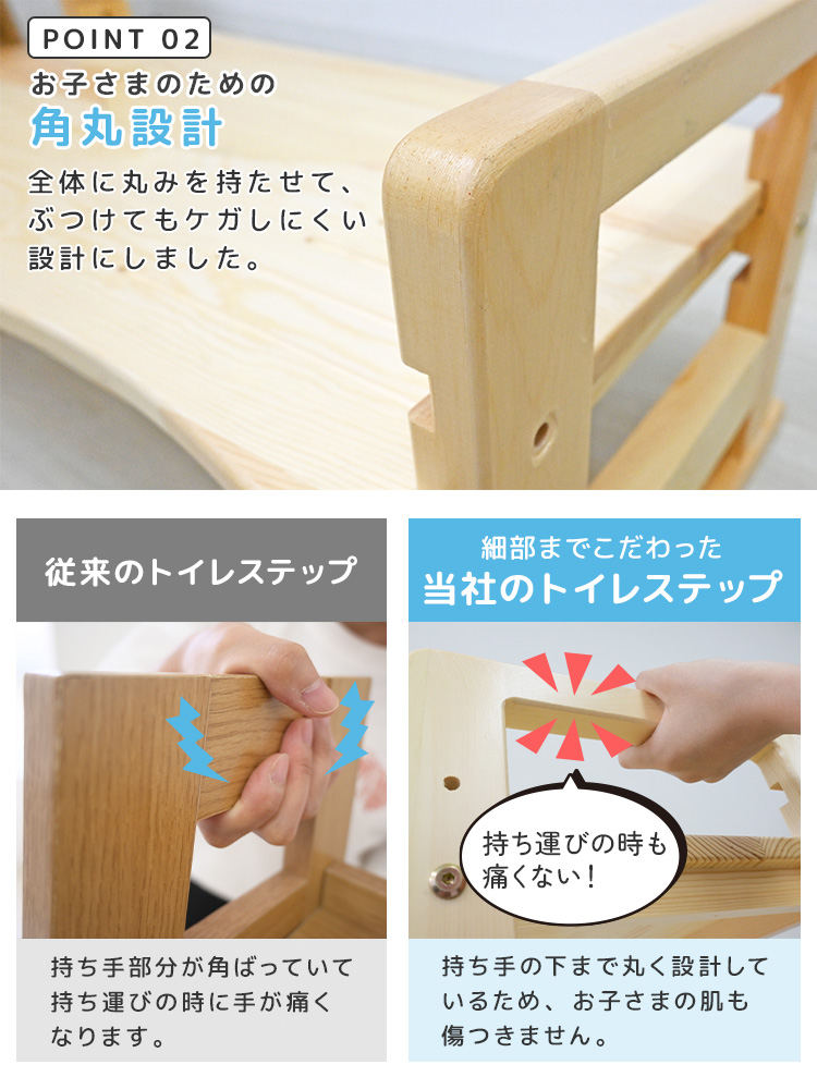踏み台 子供 トイレ 木製 高さ調整 多機能 ステップ台 踏ん張り